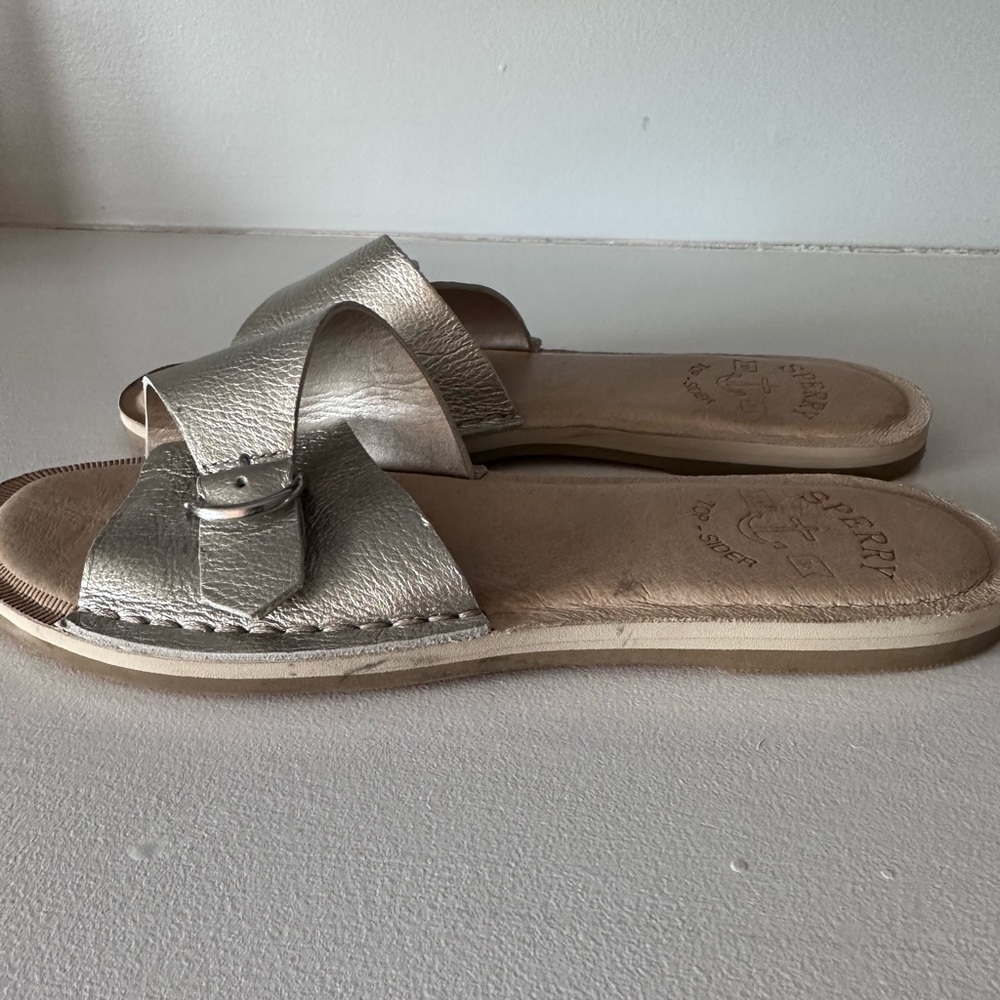 Sperry Top Sider Metallic Slides - Picture 6 of 14
